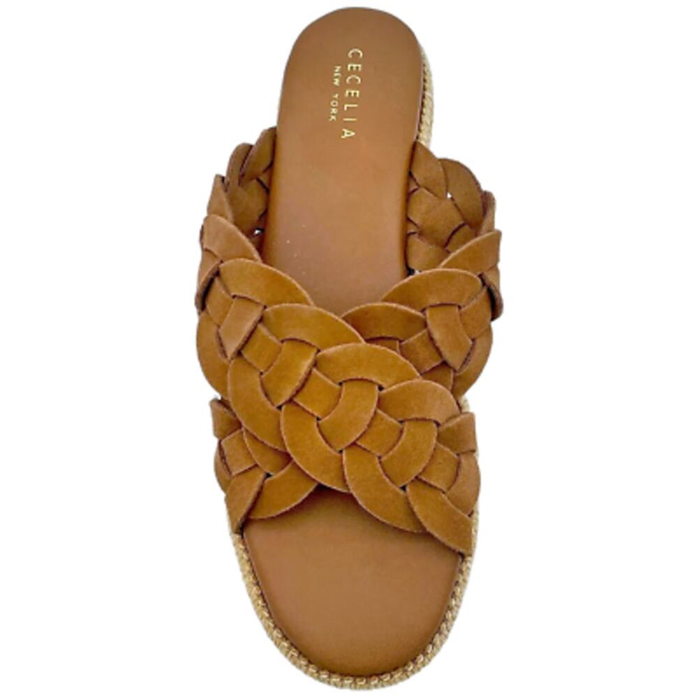 Cecelia New York Leather Suede Sandals Grace Oak Women's Size 9.5M New in Box